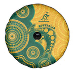 Australia Rugby Spare Tire Cover Go Wallabies Aboriginal Style
