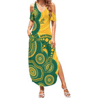 Australia Rugby Custom Summer Maxi Dress Go Wallabies Aboriginal Style