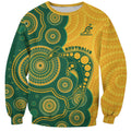 Australia Rugby Custom Sweatshirt Go Wallabies Aboriginal Style