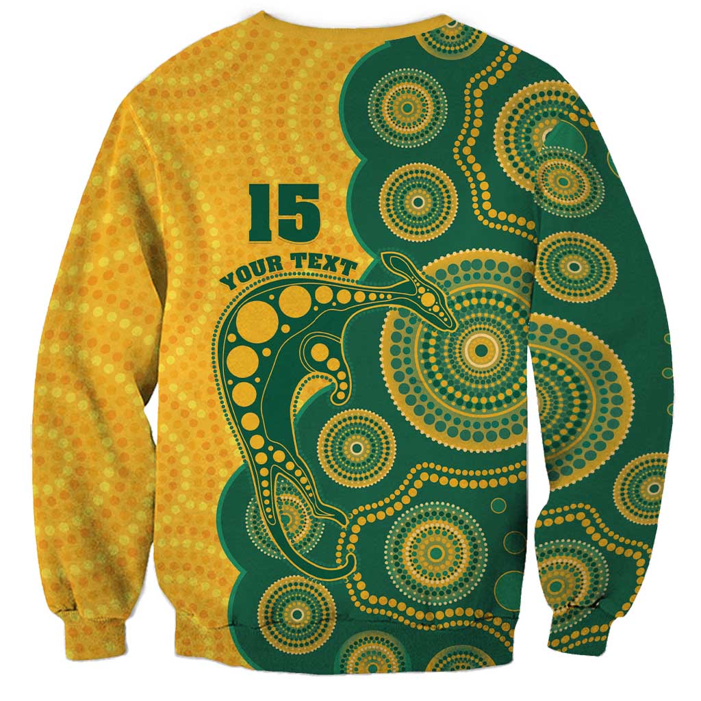 Australia Rugby Custom Sweatshirt Go Wallabies Aboriginal Style
