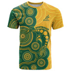 Australia Rugby Custom T Shirt Go Wallabies Aboriginal Style