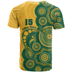 Australia Rugby Custom T Shirt Go Wallabies Aboriginal Style