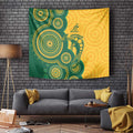 Australia Rugby Tapestry Go Wallabies Aboriginal Style