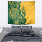 Australia Rugby Tapestry Go Wallabies Aboriginal Style