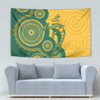 Australia Rugby Tapestry Go Wallabies Aboriginal Style