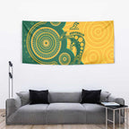 Australia Rugby Tapestry Go Wallabies Aboriginal Style