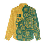 Australia Rugby Custom Women Casual Shirt Go Wallabies Aboriginal Style