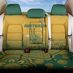 Australia Rugby Back Car Seat Cover Wallabies Aboriginal Pattern