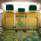 Australia Rugby Back Car Seat Cover Wallabies Aboriginal Pattern