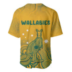 Australia Rugby Baseball Jersey Wallabies Aboriginal Pattern