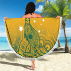Australia Rugby Beach Blanket Wallabies Aboriginal Pattern