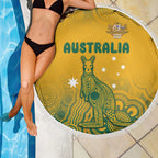 Australia Rugby Beach Blanket Wallabies Aboriginal Pattern