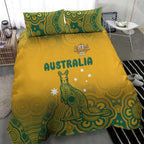 Australia Rugby Bedding Set Wallabies Aboriginal Pattern