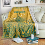 Australia Rugby Blanket Wallabies Aboriginal Pattern
