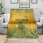 Australia Rugby Blanket Wallabies Aboriginal Pattern