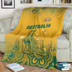 Australia Rugby Blanket Wallabies Aboriginal Pattern