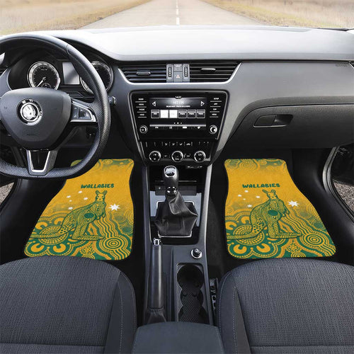 Australia Rugby Car Mats Wallabies Aboriginal Pattern