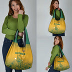 Australia Rugby Grocery Bag Wallabies Aboriginal Pattern