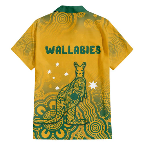 Australia Rugby Hawaiian Shirt Wallabies Aboriginal Pattern