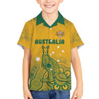 Australia Rugby Hawaiian Shirt Wallabies Aboriginal Pattern