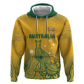 Australia Rugby Hoodie Wallabies Aboriginal Pattern
