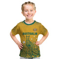 Australia Rugby Kid T Shirt Wallabies Aboriginal Pattern