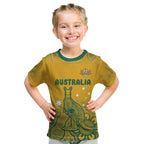 Australia Rugby Kid T Shirt Wallabies Aboriginal Pattern