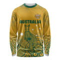 Australia Rugby Long Sleeve Shirt Wallabies Aboriginal Pattern