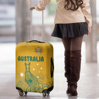 Australia Rugby Luggage Cover Wallabies Aboriginal Pattern