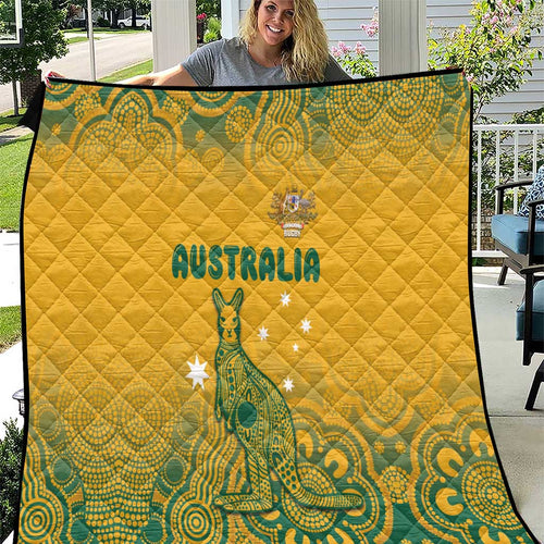 Australia Rugby Quilt Wallabies Aboriginal Pattern