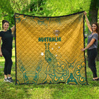 Australia Rugby Quilt Wallabies Aboriginal Pattern