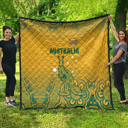 Australia Rugby Quilt Wallabies Aboriginal Pattern