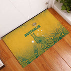 Australia Rugby Rubber Doormat Wallabies Aboriginal Pattern