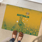 Australia Rugby Rubber Doormat Wallabies Aboriginal Pattern