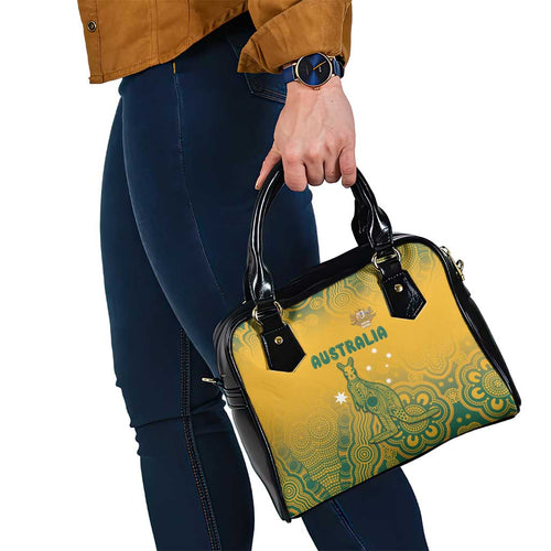 Australia Rugby Shoulder Handbag Wallabies Aboriginal Pattern