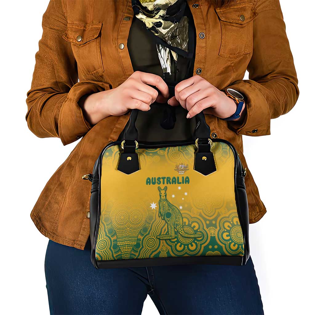 Australia Rugby Shoulder Handbag Wallabies Aboriginal Pattern