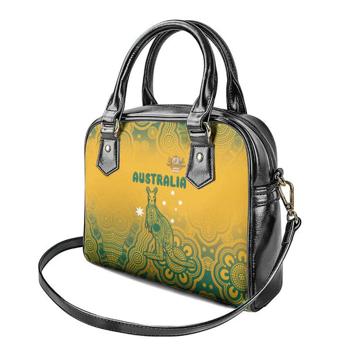 Australia Rugby Shoulder Handbag Wallabies Aboriginal Pattern