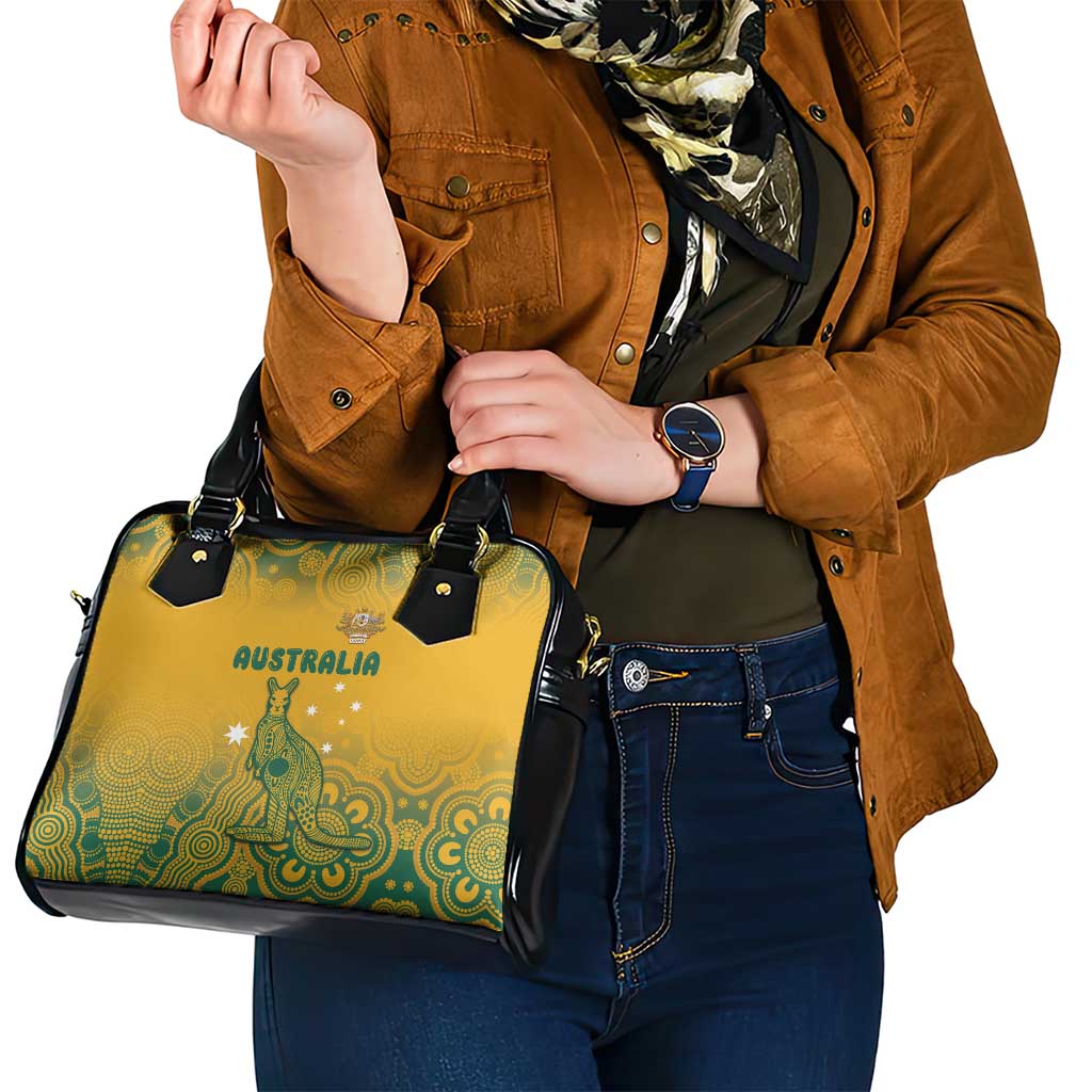 Australia Rugby Shoulder Handbag Wallabies Aboriginal Pattern
