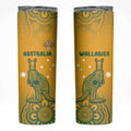 Australia Rugby Skinny Tumbler Wallabies Aboriginal Pattern