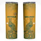 Australia Rugby Skinny Tumbler Wallabies Aboriginal Pattern
