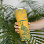 Australia Rugby Skinny Tumbler Wallabies Aboriginal Pattern