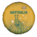 Australia Rugby Spare Tire Cover Wallabies Aboriginal Pattern