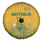 Australia Rugby Spare Tire Cover Wallabies Aboriginal Pattern