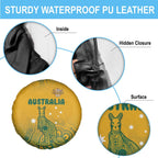 Australia Rugby Spare Tire Cover Wallabies Aboriginal Pattern