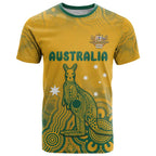 Australia Rugby T Shirt Wallabies Aboriginal Pattern