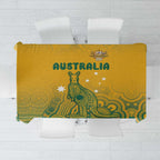 Australia Rugby Tablecloth Wallabies Aboriginal Pattern