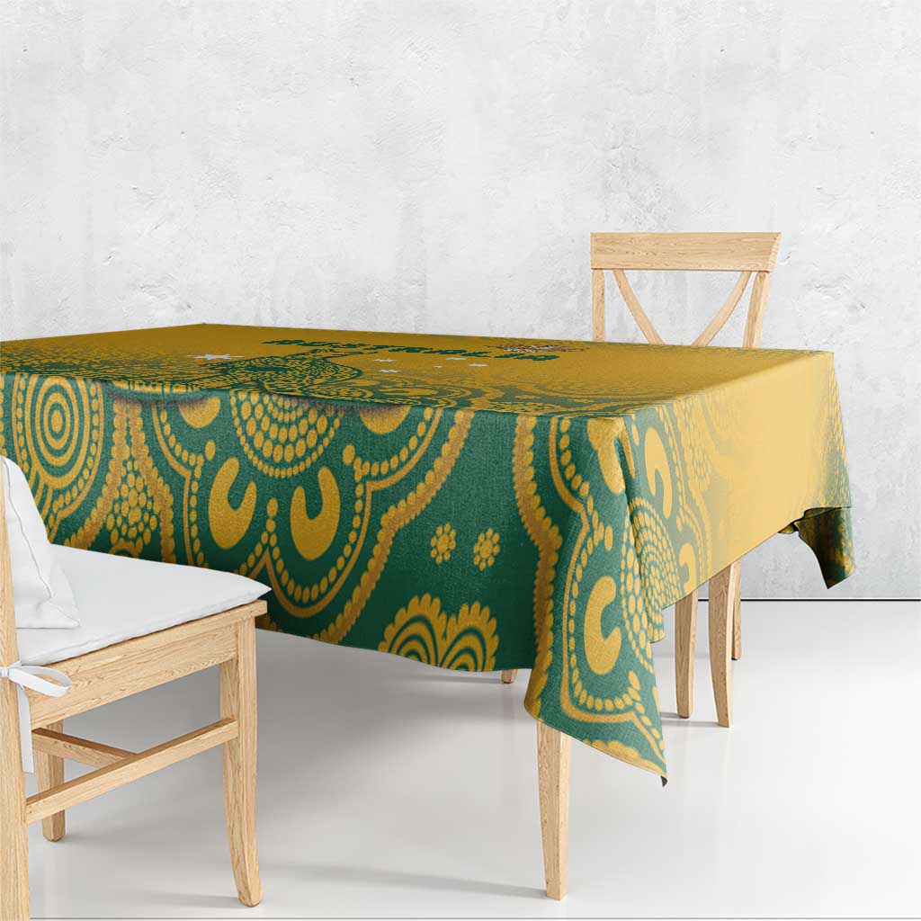 Australia Rugby Tablecloth Wallabies Aboriginal Pattern