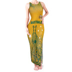 Australia Rugby Tank Maxi Dress Wallabies Aboriginal Pattern