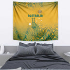 Australia Rugby Tapestry Wallabies Aboriginal Pattern