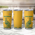 Australia Rugby Tumbler Cup Wallabies Aboriginal Pattern